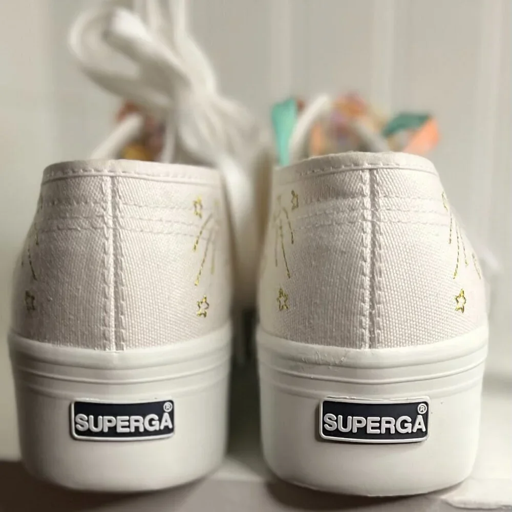SUPERGA + LOVESHACKFANCY 2790 SZ 8.5 NWT Platform Sneaker, Fantasia Collection
